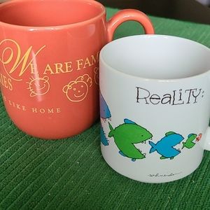 VTG 1990's Family/Reality Mugs